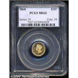 1868[G$1] MS62 PCGS.