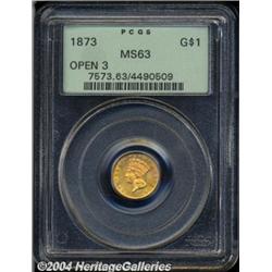 1873[G$1] Open 3 MS63 PCGS.