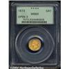 Image 1 : 1873[G$1] Open 3 MS63 PCGS.