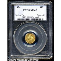 1874[G$1] MS62 PCGS.