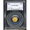Image 1 : 1874[G$1] MS63 PCGS.
