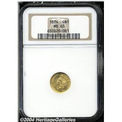 1874[G$1] MS65 NGC.