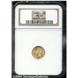 1887[G$1] MS65 NGC.
