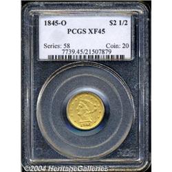 1845-O[$2 1/2] XF45 PCGS.