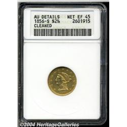 1856-S[$2 1/2]--Cleaned--ANACS. AU Details, Net XF45.