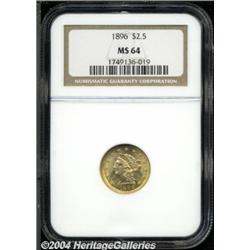 1896[$2 1/2] MS64 NGC.