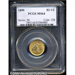 1899[$2 1/2] MS64 PCGS.