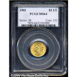 1902[$2 1/2] MS64 PCGS.