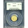 Image 1 : 1908[$2 1/2] MS62 PCGS.