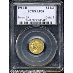1911-D[$2 1/2] AU58 PCGS.