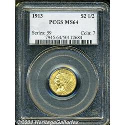 1913[$2 1/2] MS64 PCGS.