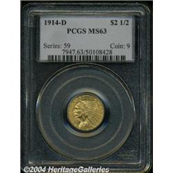 1914-D[$2 1/2] MS63 PCGS.