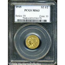 1915[$2 1/2] MS63 PCGS.