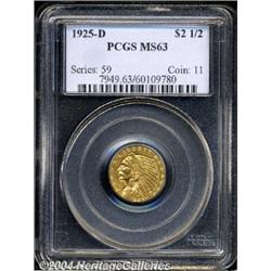 1925-D[$2 1/2] MS63 PCGS.