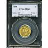 Image 1 : 1854[$3] MS62 PCGS.