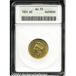 1855[$3] AU55 ANACS.