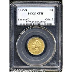 1856-S[$3] XF45 PCGS.