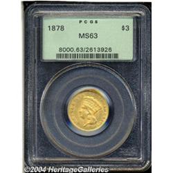 1878[$3] MS63 PCGS.