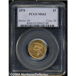 1878[$3] MS63 PCGS.