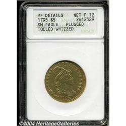 1795[$5] Small Eagle--Plugged, Tooled, Whizzed--ANACS. VF Details, Net Fine 12.