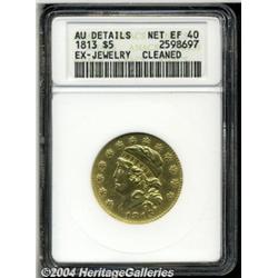 1813[$5]--Ex: Jewelry, Cleaned--ANACS. AU Details, Net XF40.