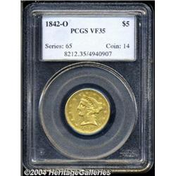 1842-O[$5] VF35 PCGS.
