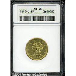 1844-O[$5] AU55 ANACS.