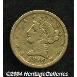 1849-D[$5] Fine 12 Uncertified.