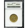 Image 1 : 1853-D[$5] Large D XF45 ANACS.