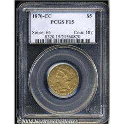 1870-CC[$5] Fine 15 PCGS.