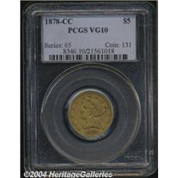 1878-CC[$5] VG10 PCGS.