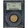 Image 1 : 1881[$5] MS63 PCGS.