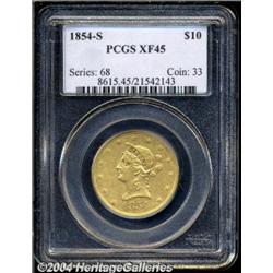 1854-S[$10] XF45 PCGS.