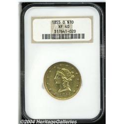 1855-O[$10] XF40 NGC.