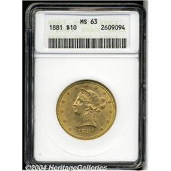 1881[$10] MS63 ANACS.