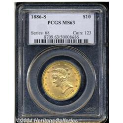 1886-S[$10] MS63 PCGS.