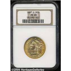 1887-S[$10] MS63 NGC.