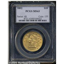 1892[$10] MS63 PCGS.