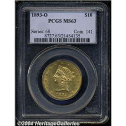 1893-O[$10] MS63 PCGS.