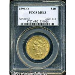 1893-O[$10] MS63 PCGS.
