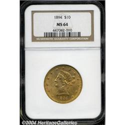 1894[$10] MS64 NGC.