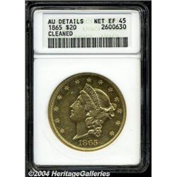 1865[$20]--Cleaned--ANACS. AU Details, Net XF45.
