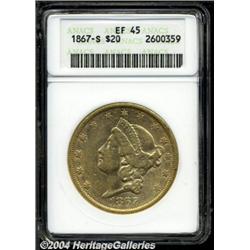 1867-S[$20] XF45 ANACS.