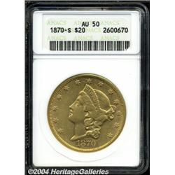 1870-S[$20] AU50 ANACS.