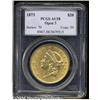 Image 1 : 1873[$20] Open 3 AU58 PCGS.