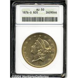 1876-S[$20] AU50 ANACS.