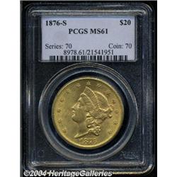 1876-S[$20] MS61 PCGS.