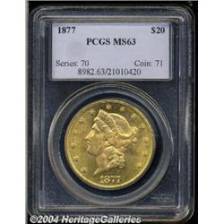 1877[$20] MS63 PCGS.