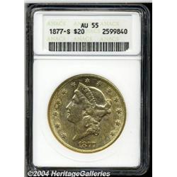 1877-S[$20] AU55 ANACS.