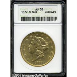 1877-S[$20] AU55 ANACS.